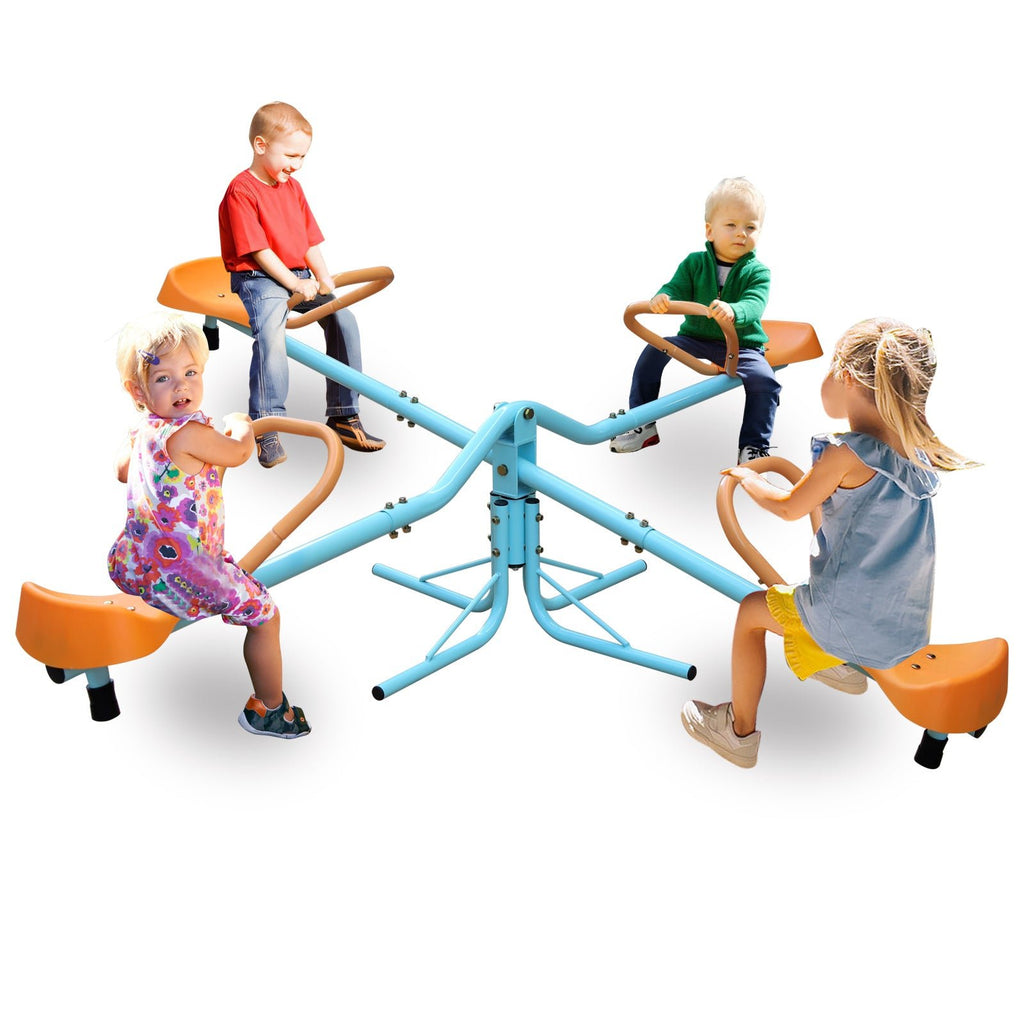 Outdoor Children's Rotating Seesaw