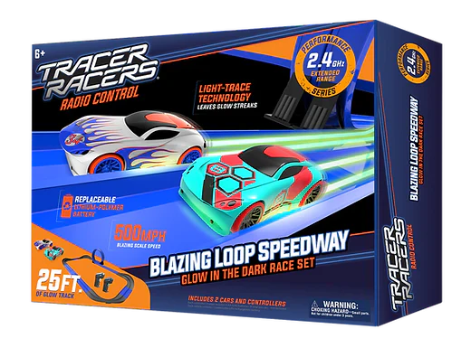 3 Length Options - Tracer Racers RC Slot Car Track 25 Foot Track