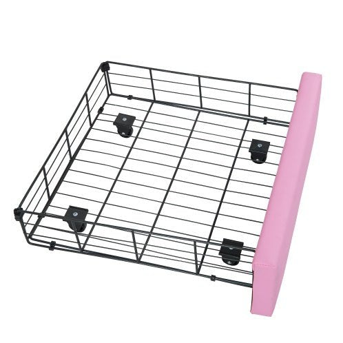 Twin Size Princess Bed Frame with LED Lights, Storage Drawer, Free Shipping