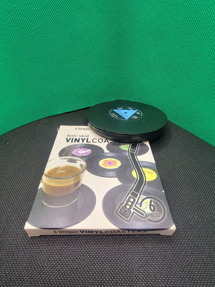 Music & Record Lovers - 6 Piece Vinyl Record Coasters Set