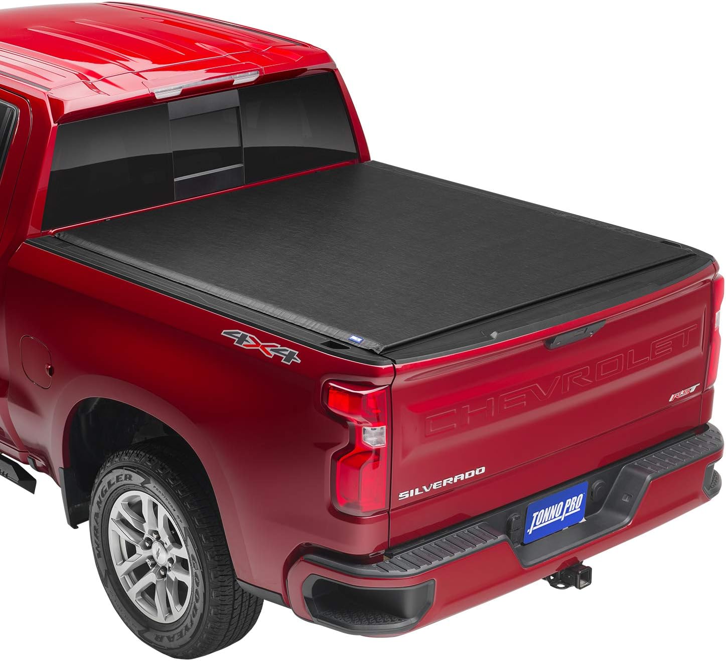 Tonno Pro Lo Roll, Soft Roll-up Truck Bed Tonneau Cover | LR-1100 | Fits 2019 - 2023 Chevy/GMC Silverado/Sierra, works w/ MultiPro/Flex tailgate 6' 7" Bed (79.4")