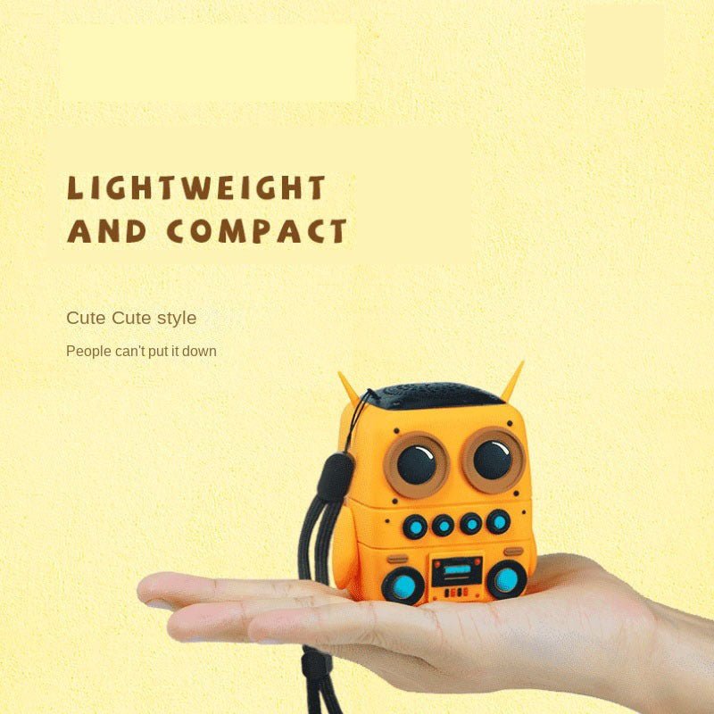 Cute Minion Robot Bluetooth Speaker – Portable Wireless Speaker with Long Battery Life, 5–8 Hour Playtime, for Kids & Adults