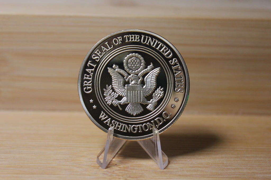 All Branches of the USA Military Challenge Coin Floating Display Case