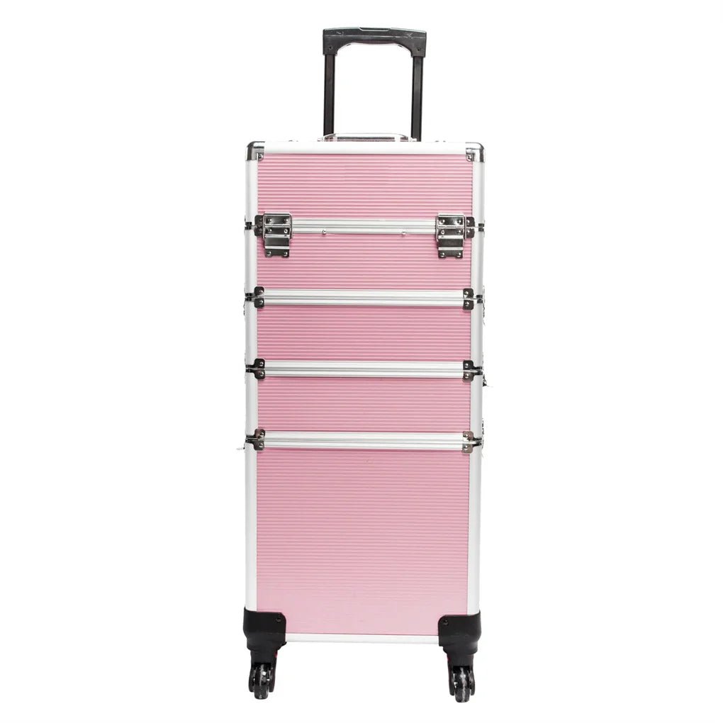 Makeup Trolley Case 4 In 1 With Wheels Lock