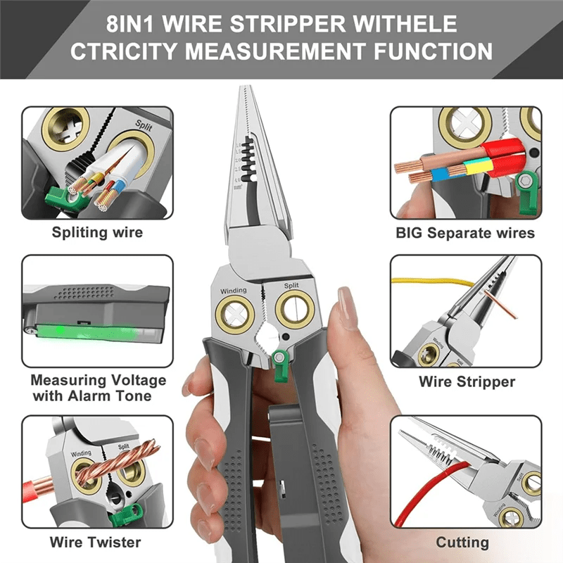 PowerPro 8-in-1 Wire Master – Strip, Cut, Test, & More!