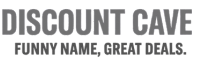 Discount Cave logo representing a family-owned online discount store offering affordable home goods, tools, electronics, and overstock deals with fast nationwide shipping.