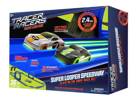 3 Length Options - Tracer Racers RC Slot Car Track 36 Foot Track